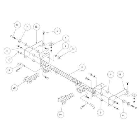 Roadmaster BASEPLATE HONDA CRV, ELEMENT NO 2009 OR 2011 SC MODELS MX 3 1541-5